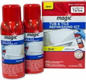 3188 Magic Tub And Tile Refinishing Kit - Spray On Aerosol Refinish Sinks