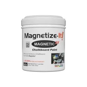 Magnetize-it 840139209338 Magnetic Chalkboard Paint Water Based Satin Black Deco Colo