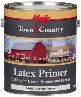 Majic 8-0100-1 4 Pack - Town And Country Exterior Barn Fence Paint Latex Primer White Gallon