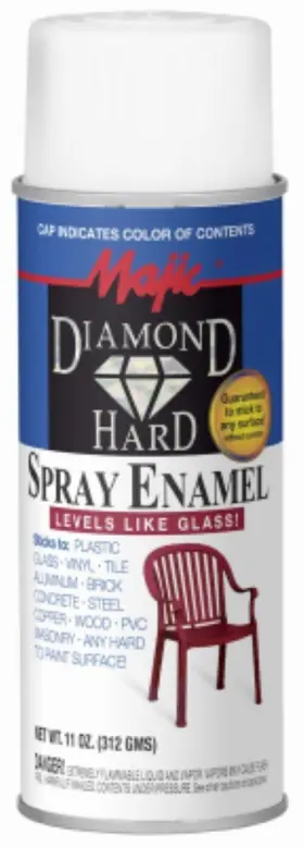 8-21500-8 Majic Diamond Hard 11 Oz Can Of Gloss White Spray Enamel Paint