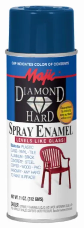 8-21505-8 Majic Diamond Hard 11 Oz Can Of Gloss Blue Spray Enamel Paint