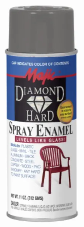 8-21510-8 Majic Diamond Hard 11 Oz Can Of Gloss Navy Gray Spray Enamel Paint