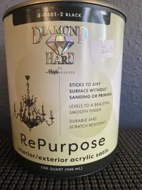 8-9401-2 Majic Majic-diamond Hard-repurpose-black-8-9401-2 Interior/exterior Acrylic Satin 1 Qt