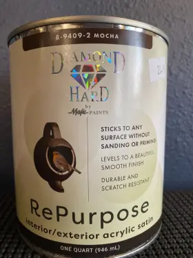 Hard-repurpose-mocha-8-9409-2 Majic 8-9409-2 Majic-diamond Interior/exterior Acrylic Satin 1 Qt