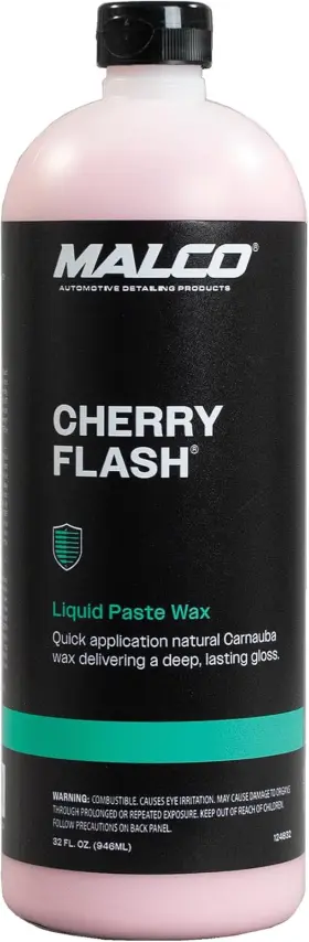 124832 Malco Cherry Flash Automotive Liquid Paste Wax Gloss And Protection For Cars 32oz