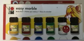 Marabu 007751660534 Easy Marble Paint Creative Set 6 Package New In Box