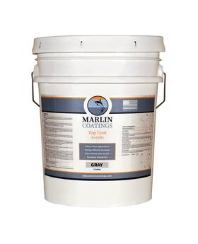 Marlin Coatings Atc-gry-5g Rv Roof Coating - Premium Acrylic Elastomeric Waterproof Sealant Designed F