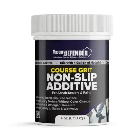Masonrydefender 709057000659 Coarse Grit Clear Anti Slip Paint Additive Floor Grip For Acrylic Sealers And