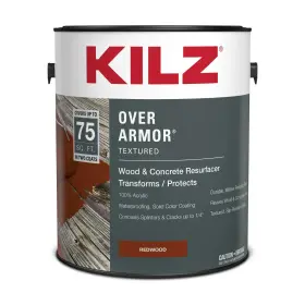 L395211 Masterchem Industries Llc Kilz Over Armor Wood And Concrete Resurfacer Exterior Smooth Redwood 1 Gallon