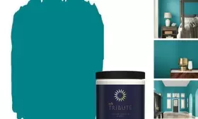 T514316 Masterchem Industries Llc Tribute Paint And Primer Interior True Teal 8 Ounces Color Sample
