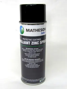Matheson Select 812648020483 Brilliant Zinc Spray Protective Coating 12oz Aerosol Can