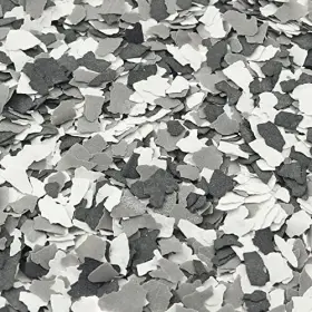 39440-dccef-bwg-500g Maxmoral 330 G/ 0.72 Lb Decorative Color Chips Epoxy Floor Flakes Garage Paint