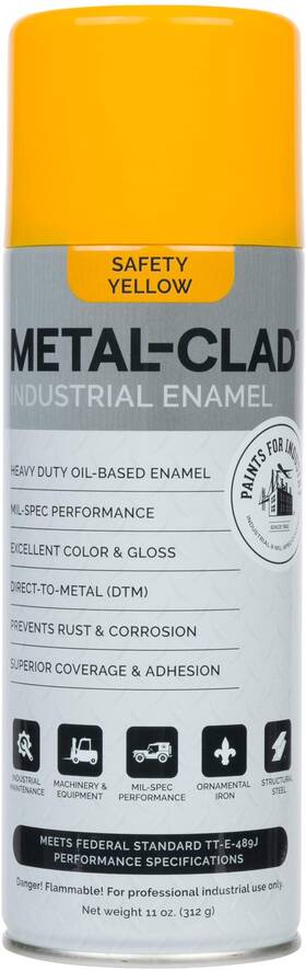 Metal-clad 3-s-1711 Paints For Industry Industrial Enamel Aerosol Spray Paint - Steel Iron