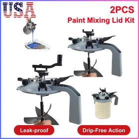 Mfjl 711181790719 2 Pcs Paint Mixing Lid Kit 1 Gallon Can Mixer Sealing With Drip-free
