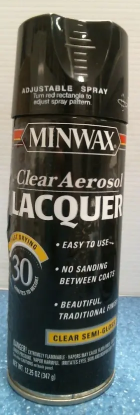 15205 Minwax Clear Aerosol Lacquer 12.25 Oz. Fs
