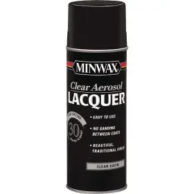 152100000 Minwax 11.5 Oz. Clear Satin Spray Lacquer Pack Of 6