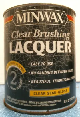 15505 Minwax Clear Brushing Lacquer Semi-gloss 1 Quart Fs