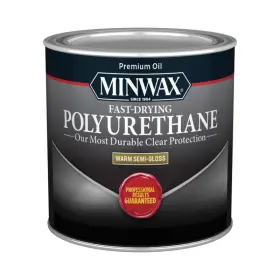 230054444 Minwax Semi-gloss Clear Fast-drying Polyurethane 0.5 Pt. - Total Qty 4
