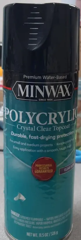 33338 Minwax Premium Water-based Polycrylic Crystal Clear Satin Topcoat Spray