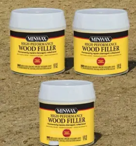 41600 Minwax 3 Pack High Performance Wood Filler Repairs Damage Rot In/outdoor 6 Oz