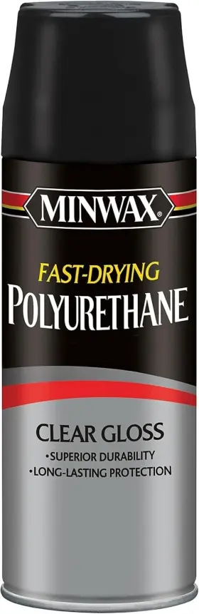 Minwax 445002374309 Fast Drying Polyurethane Spray Protective Wood Finish Clear/warm Gloss