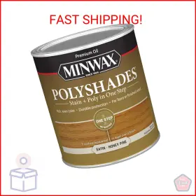 61310 Minwax Polyshades Wood Stain Polyurethane Finish Quart Honey Pine Satin