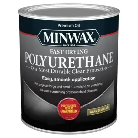 63005444 Minwax Fast-drying Polyurethane Warm Semi-gloss Clear 1 Quart Pi 63005444 Minwax Fast-drying Polyurethane Warm Semi-gloss Clear 1 Quart Pi