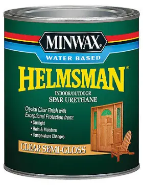 630510444 Minwax Helmsman Semi-gloss Water-based Spar Urethane Quart - Quantity 1