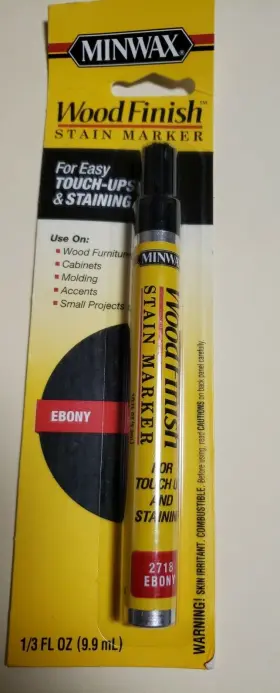 63490 Minwax Wood Finish Stain Marker Pen Easy Touch-ups And Stainings Ebony