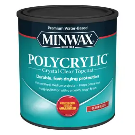 65555 Minwax Gloss Clear Polycrylic 1 Qt