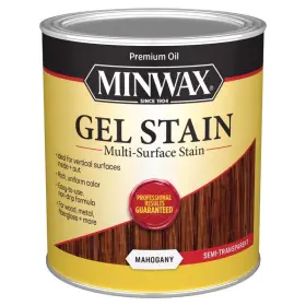 66050000 Minwax Wood Finish Transparent Low Luster Mahogany Oil-based Gel Stain 1 Quart