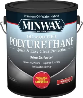 710310000 Minwax Water Based Oil-modified Polyurethane Gloss Clear 1 Gallon