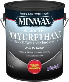 710330000 Minwax 1 Gal 71033 Clear Premium Oil-water Hybrid Water-based Oil-modified Warm