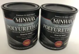 782435 Minwax 63020 Semi-gloss Water Based Oil Modified Polyurethane - 2 Quart Pack