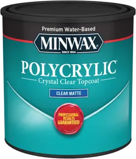 222224444 Minwax Company Polycrylic Protective Wood Finish Clear Matte Pint
