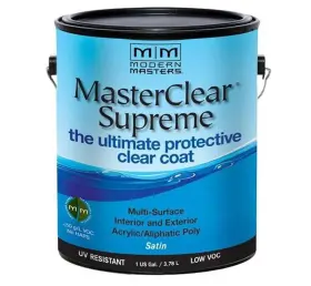 Modern Master Mcs902gal Masters Masterclear Supreme Satin Clear Water-based Protective Coating 1