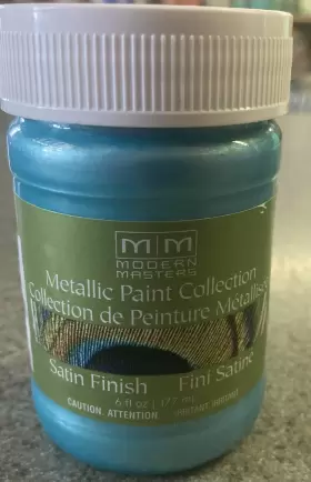 Modern Masters 020066451011 Glacier Blue Water-based Metallic Paint 6-oz