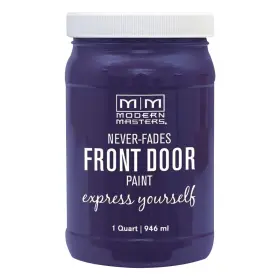 275261 Modern Masters Satin Front Door Paint Purple 32oz Water Based Never Fade
