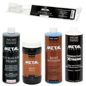 Modern Masters 328119011337 Metal Effects Iron Paint And Rust Activator Kit 16-ounce