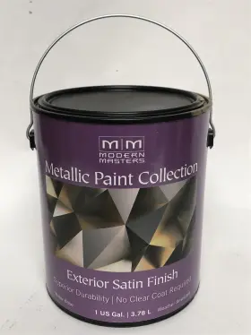 337179 Modern Masters 367070 1 Gal Exterior Metallic Paint - Brass Monkey