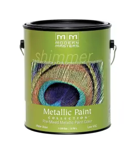 Modern Masters 740774196010 Shimmer Metallic Pearl White Water-based One Step Paint 1 Gal