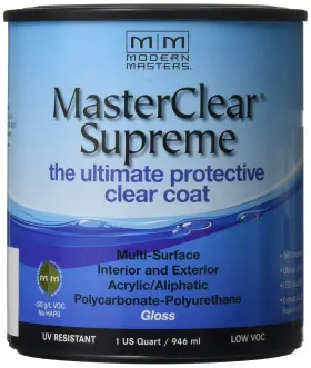 Mcs904 Modern Masters 740774982651 Quart Clear Masterclear Supreme Protective Coat Gloss