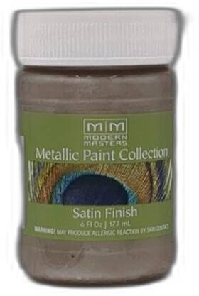 Modern Masters 740774995699 6 Oz Me708 Nickel Metallic Paint Collection Satin Water-based