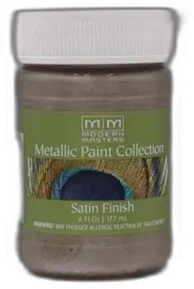 Me708 Modern Masters 740774995699 6 Oz Nickel Metallic Paint Collection Satin Water-based