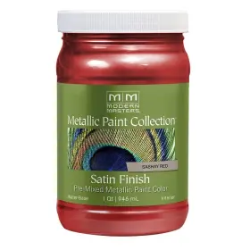 Me513 Modern Masters 740774998317 Quart Sashay Red Metallic Paint Collection Water-based Deco
