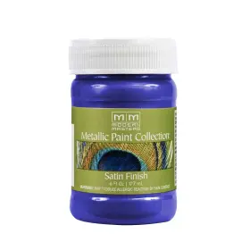 Me429 Modern Masters 740774998355 6 Oz Venetian Blue Metallic Paint Collection Satin Water-based Decorat