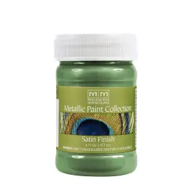 Me434 Modern Masters 740774998386 6 Oz Mystical Green Metallic Paint Collection Satin Water-based Decora