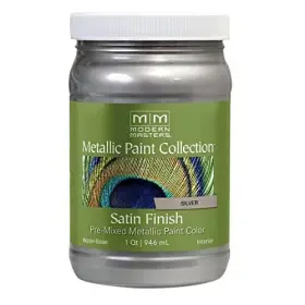 Me150 Modern Masters 740774999802 1 Quart Silver Metallic Paint Collection Water-based Decorativ
