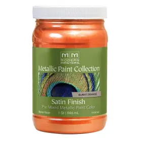 Me70232 Modern Masters 740774999840 Satin Metallic Paint 32 Oz Burnt Orange 1 Quarts Pack Of