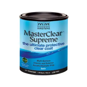 Mcs90232 Modern Masters Masterclear Supreme Satin Clear Water-base Protective Coating 1qt